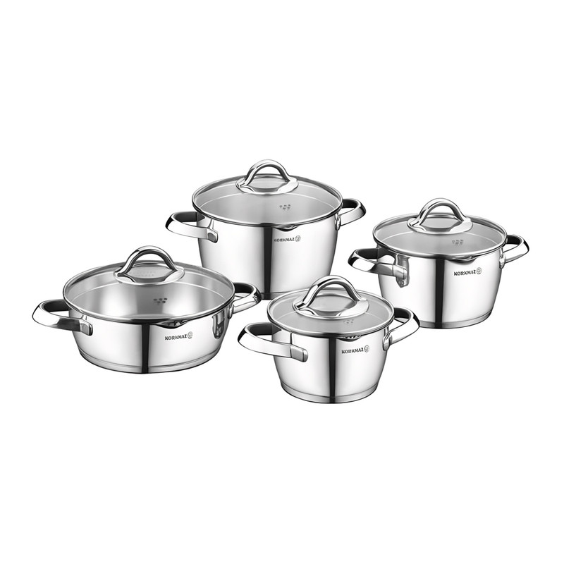 سرویس قابلمه استیل 8 پارچه کرکماز مدل vertex کد 1973