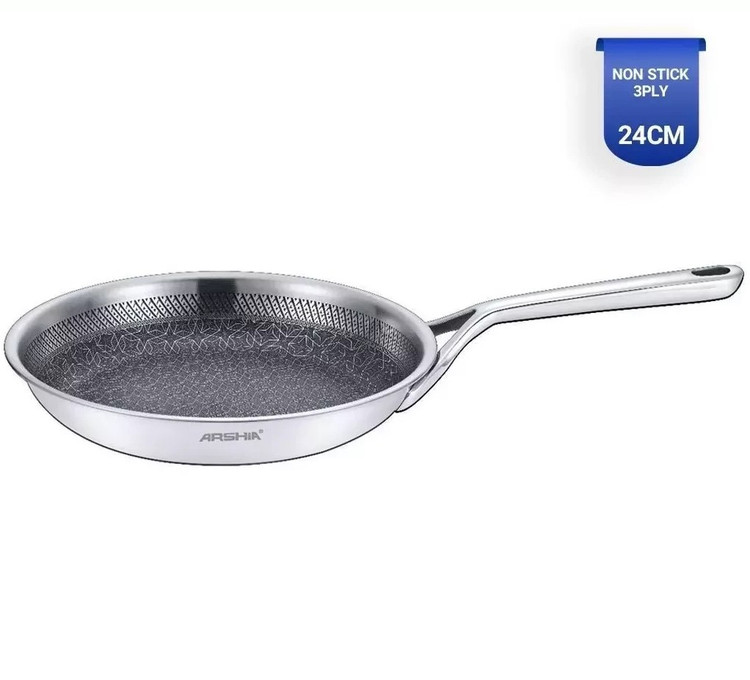 خريد قسطی سرویس قابلمه عرشیا مدل SS050-3543 ۹ پارچه استیل کف لیزری