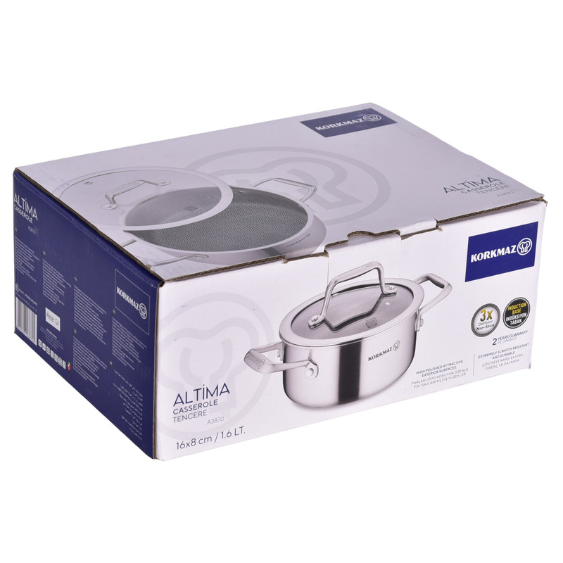 خريد قسطي قابلمه استیل کرکماز طرح Altima آلتیما لیزری کد 3870 سایز 16