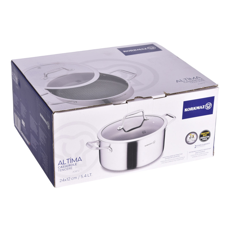 خريد قسطی قابلمه استیل کرکماز طرح Altima آلتیما لیزری کد 3872 سایز 24