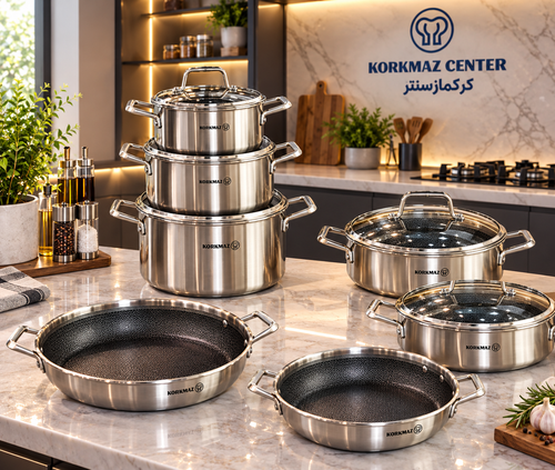 خريد قسطی سرويس قابلمه كركماز كف ليزری آلتیما ١٢ پارچه